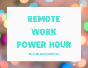 a graphic icon to book a remote work power hour